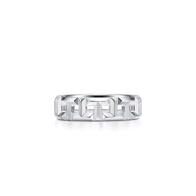TIFFANY T TRUE WIDE RING IN WHITE GOLD 62509252